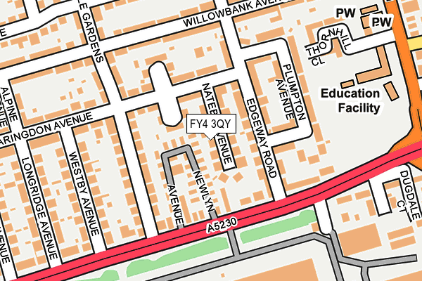 FY4 3QY map - OS OpenMap – Local (Ordnance Survey) FY4 3QY map - OS OpenMap – Local (Ordnance Survey)