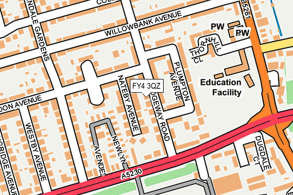 FY4 3QZ map - OS OpenMap – Local (Ordnance Survey) FY4 3QZ map - OS OpenMap – Local (Ordnance Survey)
