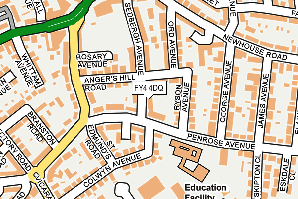 FY4 4DQ map - OS OpenMap – Local (Ordnance Survey)