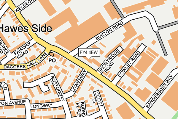 FY4 4EW map - OS OpenMap – Local (Ordnance Survey) FY4 4EW map - OS OpenMap – Local (Ordnance Survey)
