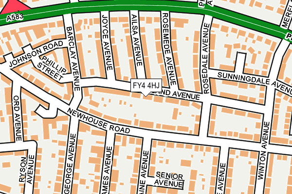 FY4 4HJ map - OS OpenMap – Local (Ordnance Survey) FY4 4HJ map - OS OpenMap – Local (Ordnance Survey)