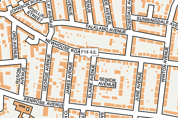FY4 4JL map - OS OpenMap – Local (Ordnance Survey) FY4 4JL map - OS OpenMap – Local (Ordnance Survey)