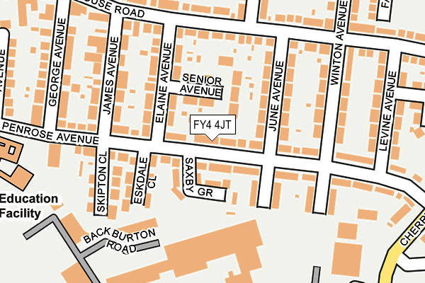 FY4 4JT map - OS OpenMap – Local (Ordnance Survey) FY4 4JT map - OS OpenMap – Local (Ordnance Survey)