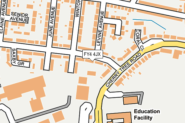 FY4 4JX map - OS OpenMap – Local (Ordnance Survey) FY4 4JX map - OS OpenMap – Local (Ordnance Survey)