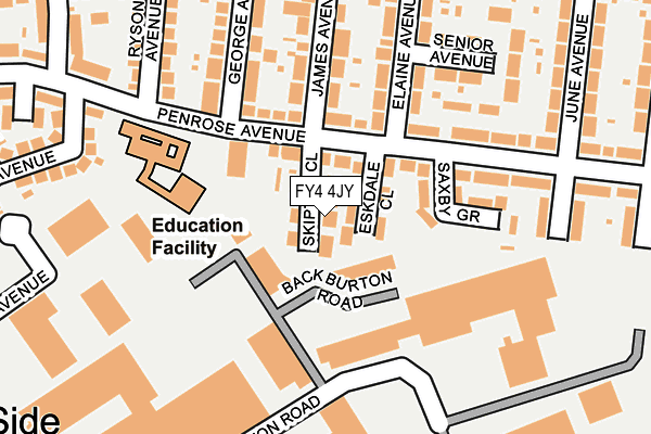 FY4 4JY map - OS OpenMap – Local (Ordnance Survey) FY4 4JY map - OS OpenMap – Local (Ordnance Survey)