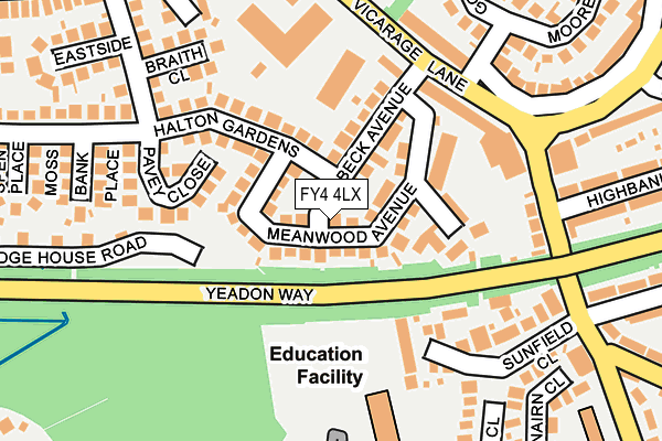 FY4 4LX map - OS OpenMap – Local (Ordnance Survey) FY4 4LX map - OS OpenMap – Local (Ordnance Survey)