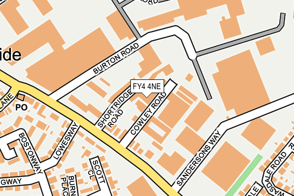FY4 4NE map - OS OpenMap – Local (Ordnance Survey) FY4 4NE map - OS OpenMap – Local (Ordnance Survey)