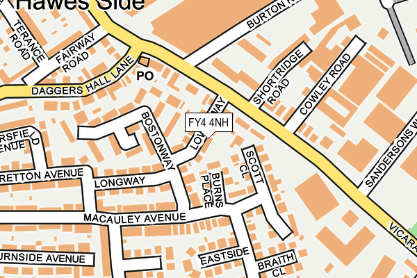 FY4 4NH map - OS OpenMap – Local (Ordnance Survey) FY4 4NH map - OS OpenMap – Local (Ordnance Survey)