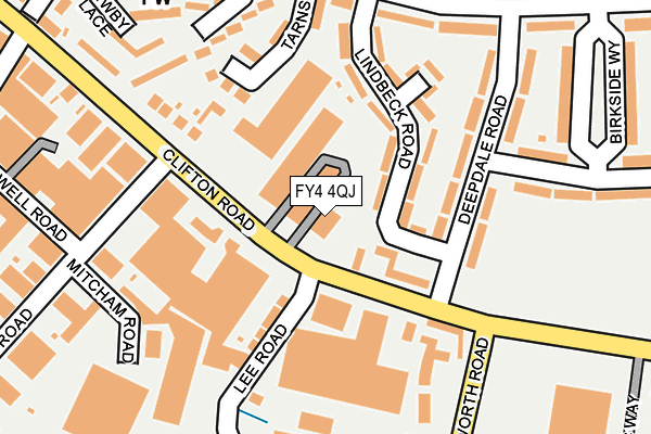 FY4 4QJ map - OS OpenMap – Local (Ordnance Survey) FY4 4QJ map - OS OpenMap – Local (Ordnance Survey)