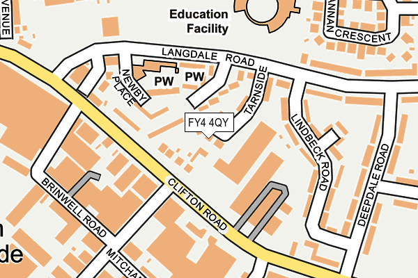 FY4 4QY map - OS OpenMap – Local (Ordnance Survey) FY4 4QY map - OS OpenMap – Local (Ordnance Survey)