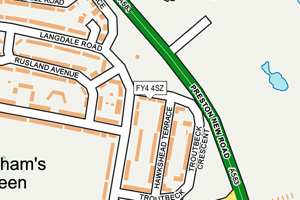 FY4 4SZ map - OS OpenMap – Local (Ordnance Survey) FY4 4SZ map - OS OpenMap – Local (Ordnance Survey)