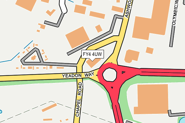 FY4 4UW map - OS OpenMap – Local (Ordnance Survey) FY4 4UW map - OS OpenMap – Local (Ordnance Survey)