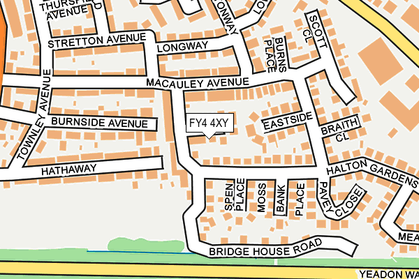 FY4 4XY map - OS OpenMap – Local (Ordnance Survey)