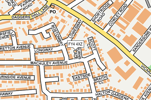 FY4 4XZ map - OS OpenMap – Local (Ordnance Survey) FY4 4XZ map - OS OpenMap – Local (Ordnance Survey)