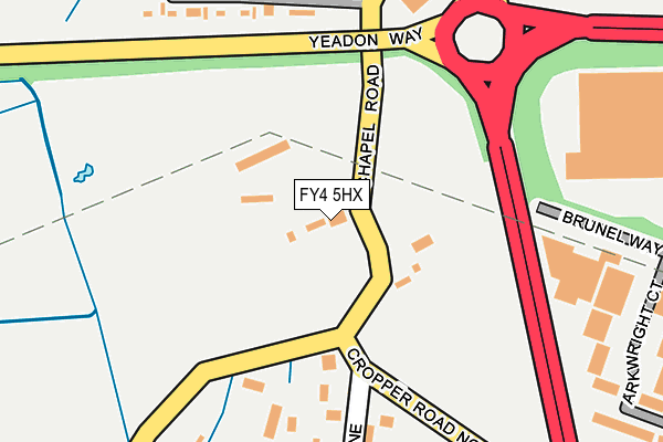 FY4 5HX map - OS OpenMap – Local (Ordnance Survey) FY4 5HX map - OS OpenMap – Local (Ordnance Survey)