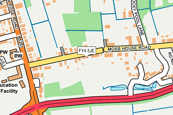 FY4 5JE map - OS OpenMap – Local (Ordnance Survey) FY4 5JE map - OS OpenMap – Local (Ordnance Survey)