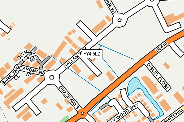 FY4 5LZ map - OS OpenMap – Local (Ordnance Survey)
