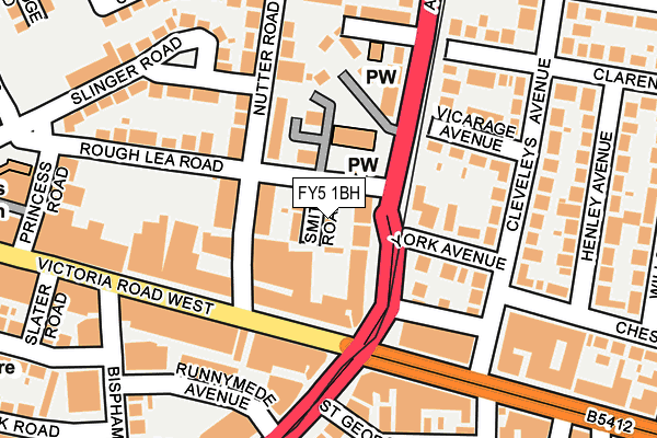 FY5 1BH map - OS OpenMap – Local (Ordnance Survey) FY5 1BH map - OS OpenMap – Local (Ordnance Survey)
