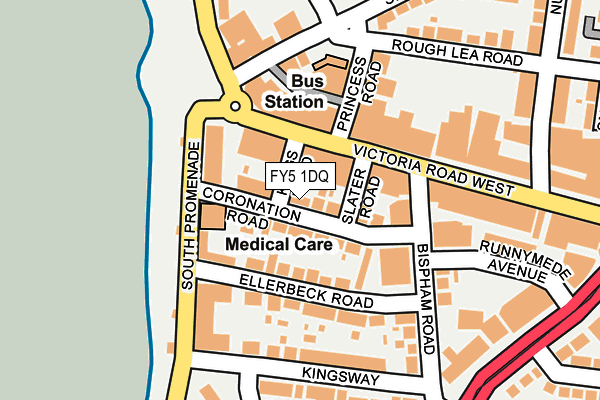 FY5 1DQ map - OS OpenMap – Local (Ordnance Survey) FY5 1DQ map - OS OpenMap – Local (Ordnance Survey)