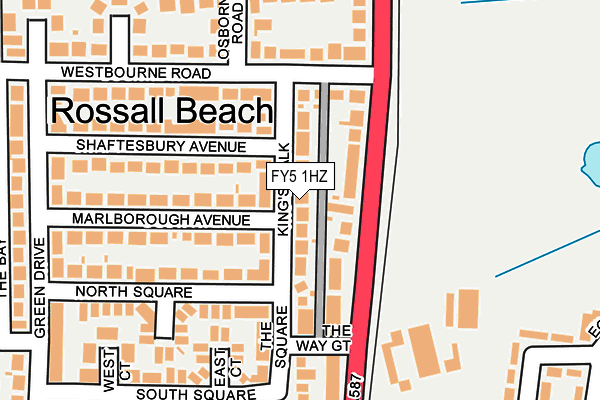 FY5 1HZ map - OS OpenMap – Local (Ordnance Survey) FY5 1HZ map - OS OpenMap – Local (Ordnance Survey)