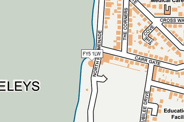 FY5 1LW map - OS OpenMap – Local (Ordnance Survey) FY5 1LW map - OS OpenMap – Local (Ordnance Survey)