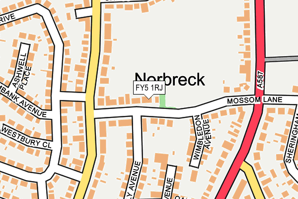 FY5 1RJ map - OS OpenMap – Local (Ordnance Survey) FY5 1RJ map - OS OpenMap – Local (Ordnance Survey)