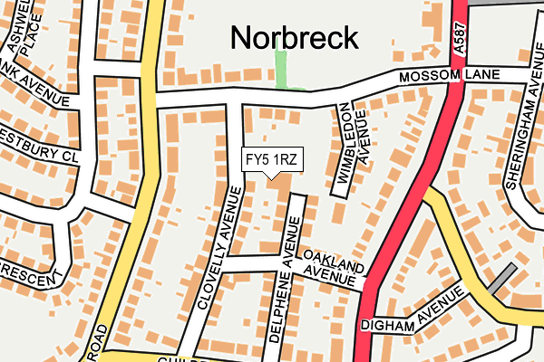 FY5 1RZ map - OS OpenMap – Local (Ordnance Survey) FY5 1RZ map - OS OpenMap – Local (Ordnance Survey)