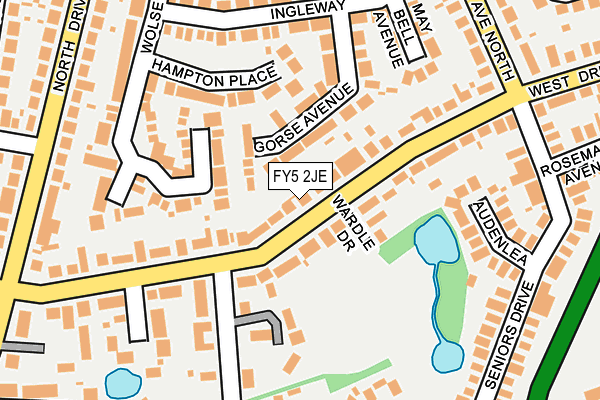 FY5 2JE map - OS OpenMap – Local (Ordnance Survey) FY5 2JE map - OS OpenMap – Local (Ordnance Survey)