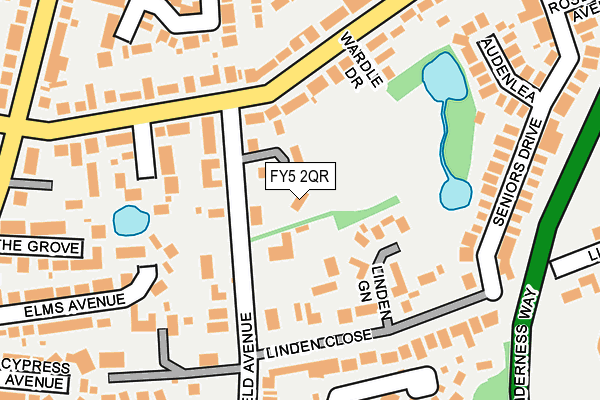 FY5 2QR map - OS OpenMap – Local (Ordnance Survey) FY5 2QR map - OS OpenMap – Local (Ordnance Survey)