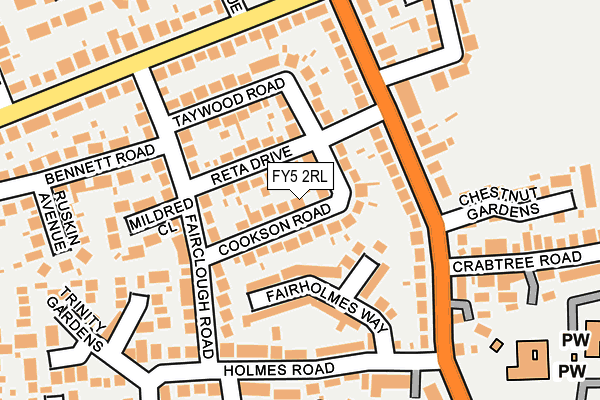 FY5 2RL map - OS OpenMap – Local (Ordnance Survey) FY5 2RL map - OS OpenMap – Local (Ordnance Survey)