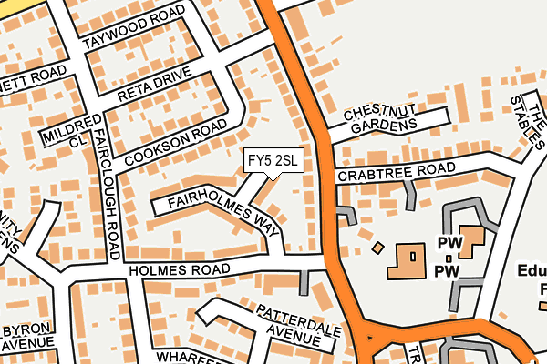 FY5 2SL map - OS OpenMap – Local (Ordnance Survey) FY5 2SL map - OS OpenMap – Local (Ordnance Survey)