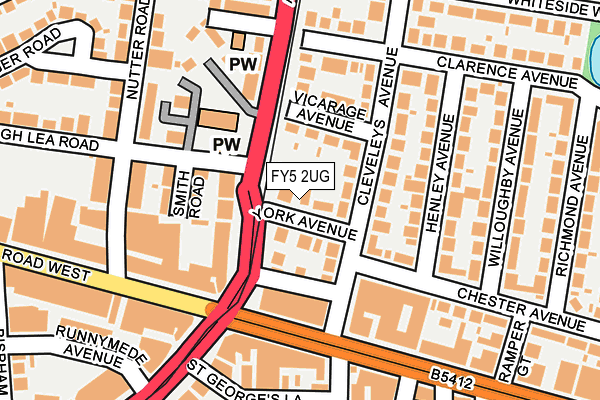 FY5 2UG map - OS OpenMap – Local (Ordnance Survey) FY5 2UG map - OS OpenMap – Local (Ordnance Survey)