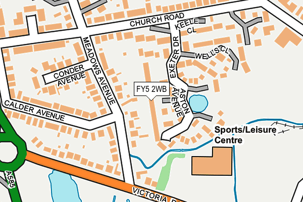 FY5 2WB map - OS OpenMap – Local (Ordnance Survey) FY5 2WB map - OS OpenMap – Local (Ordnance Survey)