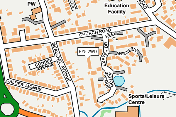 FY5 2WD map - OS OpenMap – Local (Ordnance Survey) FY5 2WD map - OS OpenMap – Local (Ordnance Survey)