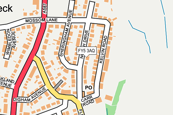 FY5 3AQ map - OS OpenMap – Local (Ordnance Survey) FY5 3AQ map - OS OpenMap – Local (Ordnance Survey)