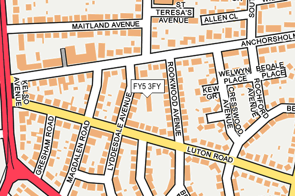 FY5 3FY map - OS OpenMap – Local (Ordnance Survey) FY5 3FY map - OS OpenMap – Local (Ordnance Survey)