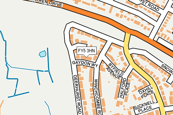 FY5 3HN map - OS OpenMap – Local (Ordnance Survey) FY5 3HN map - OS OpenMap – Local (Ordnance Survey)