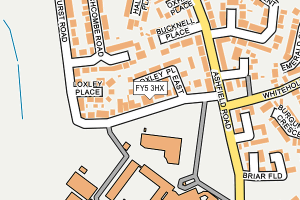 FY5 3HX map - OS OpenMap – Local (Ordnance Survey) FY5 3HX map - OS OpenMap – Local (Ordnance Survey)