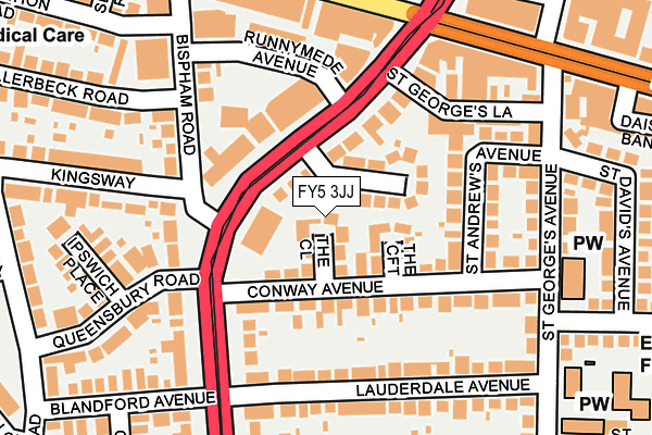 FY5 3JJ map - OS OpenMap – Local (Ordnance Survey) FY5 3JJ map - OS OpenMap – Local (Ordnance Survey)