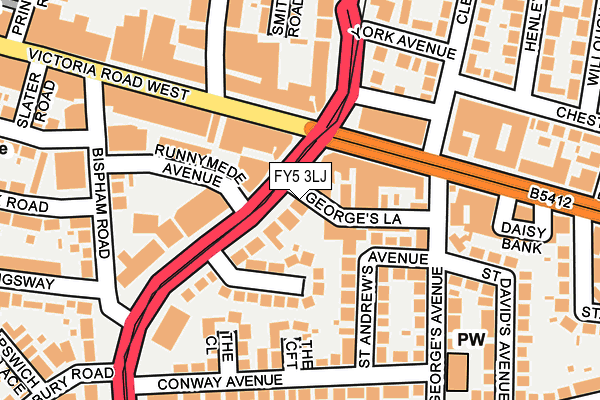 FY5 3LJ map - OS OpenMap – Local (Ordnance Survey) FY5 3LJ map - OS OpenMap – Local (Ordnance Survey)