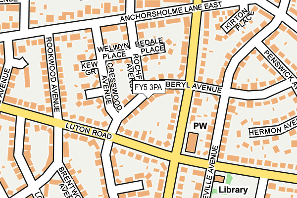 FY5 3PA map - OS OpenMap – Local (Ordnance Survey) FY5 3PA map - OS OpenMap – Local (Ordnance Survey)