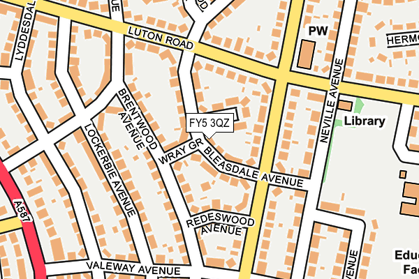 FY5 3QZ map - OS OpenMap – Local (Ordnance Survey) FY5 3QZ map - OS OpenMap – Local (Ordnance Survey)