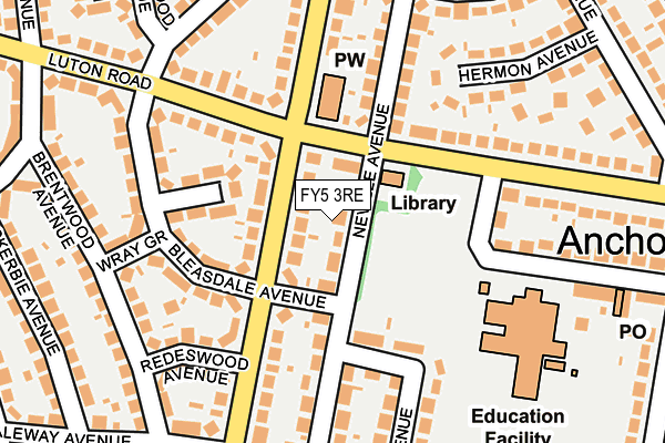 FY5 3RE map - OS OpenMap – Local (Ordnance Survey) FY5 3RE map - OS OpenMap – Local (Ordnance Survey)