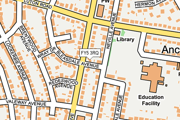 FY5 3RQ map - OS OpenMap – Local (Ordnance Survey) FY5 3RQ map - OS OpenMap – Local (Ordnance Survey)
