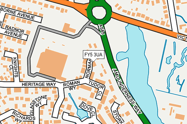 FY5 3UA map - OS OpenMap – Local (Ordnance Survey) FY5 3UA map - OS OpenMap – Local (Ordnance Survey)