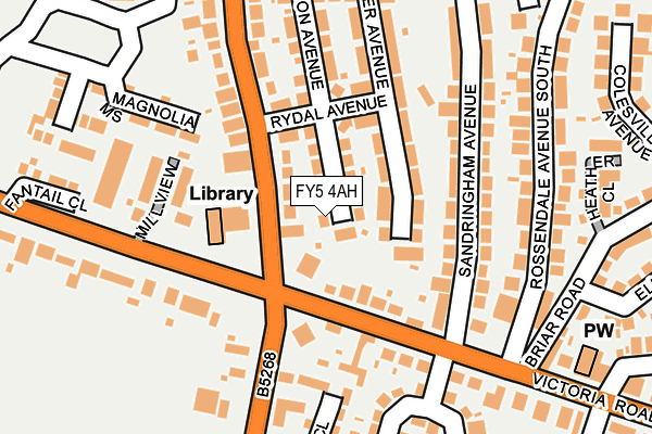 FY5 4AH map - OS OpenMap – Local (Ordnance Survey) FY5 4AH map - OS OpenMap – Local (Ordnance Survey)