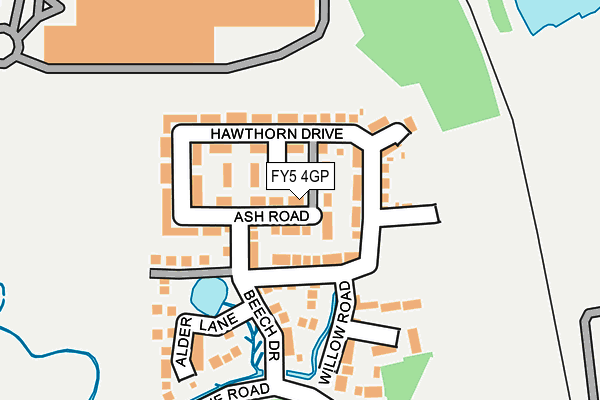 FY5 4GP map - OS OpenMap – Local (Ordnance Survey) FY5 4GP map - OS OpenMap – Local (Ordnance Survey)