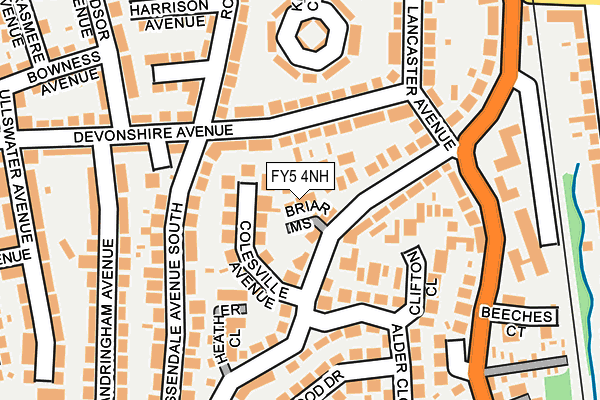 FY5 4NH map - OS OpenMap – Local (Ordnance Survey) FY5 4NH map - OS OpenMap – Local (Ordnance Survey)