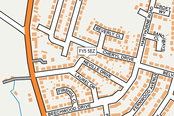 FY5 5EZ map - OS OpenMap – Local (Ordnance Survey) FY5 5EZ map - OS OpenMap – Local (Ordnance Survey)