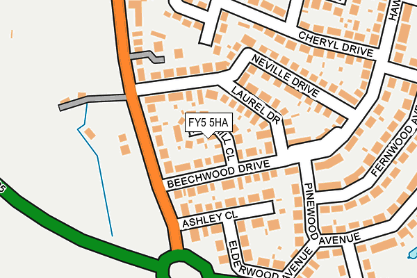 FY5 5HA map - OS OpenMap – Local (Ordnance Survey) FY5 5HA map - OS OpenMap – Local (Ordnance Survey)